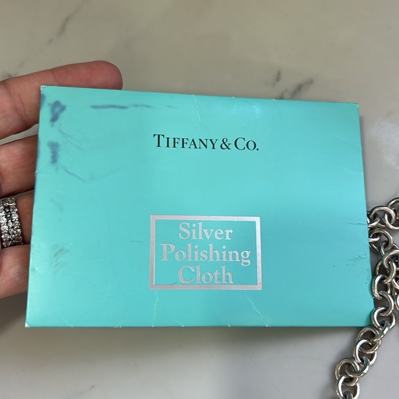 Tiffany & Co. Sterling Silver Heart Tag Toggle Chain Link Necklace. 💙 - Picture 3 of 17